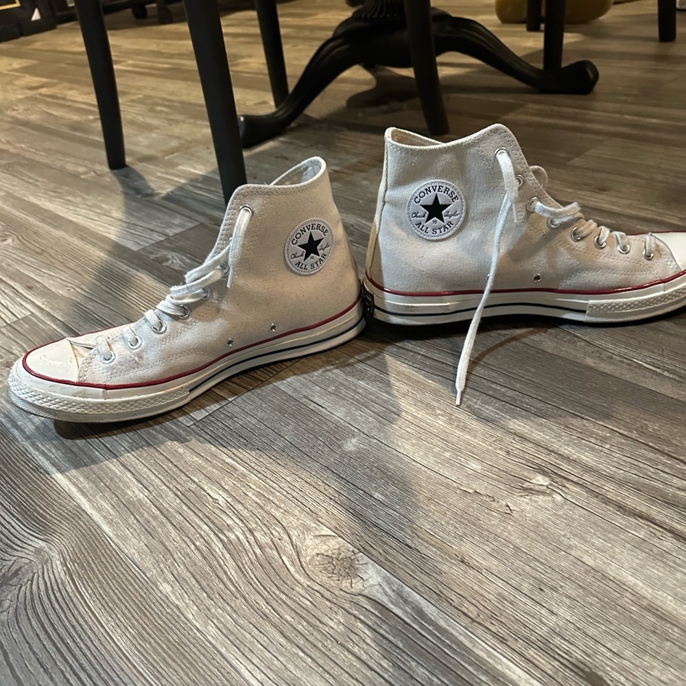 Converse White High-Top Sneakers